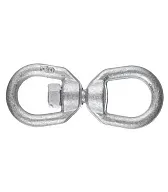 Вертлюг петля-петля d10 мм оцинкованный Вертлюг петля-петля d10 мм оцинкованный