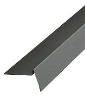 Планка торцевая для гибкой черепицы Grand Line 100х65 мм 2 м серая RAL 7005 Планка торцевая для гибкой черепицы Grand Line 100х65 мм 2 м серая RAL 7005