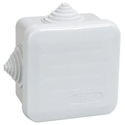 Коробка распределительная 70х70х40 мм IP44 IEK (UKOZ11-070-070-040-K41-44) Коробка распределительная 70х70х40 мм IP44 IEK (UKOZ11-070-070-040-K41-44)