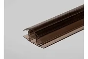 Соединительный разъемный профиль для поликарбоната 6-10 мм бронза Соединительный разъемный профиль для поликарбоната 6-10 мм бронза