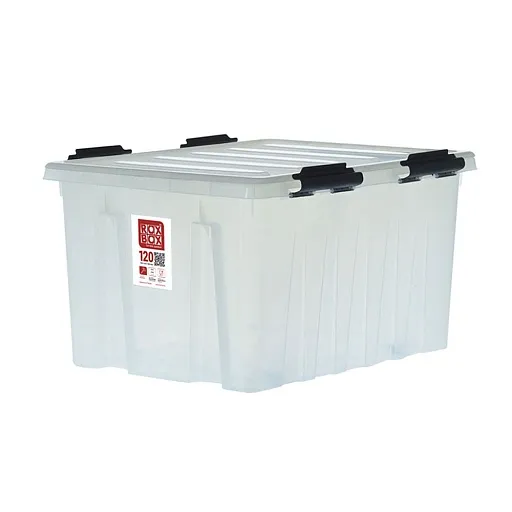 Контейнер для хранения Rox Box (120-00.07) 740х565х415 мм 120 л с крышкой и роликами Контейнер для хранения Rox Box (120-00.07) 740х565х415 мм 120 л с крышкой и роликами