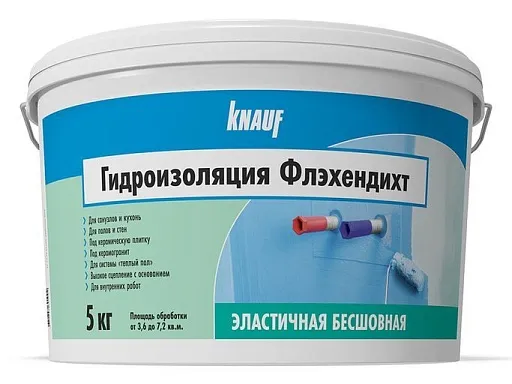 Гидроизоляция Knauf Флэхендихт 5 кг голубой Гидроизоляция Knauf Флэхендихт 5 кг