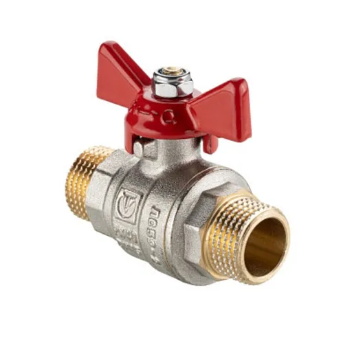 Кран шаровой латунный Valtec Base-ГОСТ 3/4 НР(ш) х 3/4 НР(ш) полнопроходной бабочка прямой (VT.219S.N.05) Кран шаровой латунный Valtec Base-ГОСТ 3/4 НР(ш) х 3/4 НР(ш) полнопроходной бабочка прямой (VT.219S.N.05)