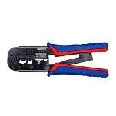 Пресс-клещи Knipex для обжима RJ разъемов 8P8C/6P4C/6P4C/6P2C (KN-975110) Пресс-клещи Knipex для обжима RJ разъемов 8P8C/6P4C/6P4C/6P2C (KN-975110)