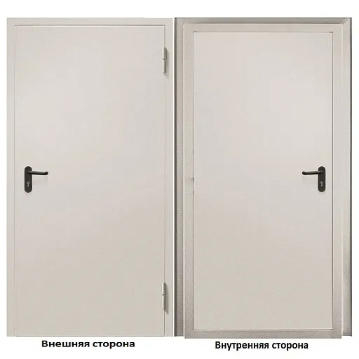 Дверь противопожарная Промет ДП-EIS-60 глухая правая серый RAL 7035 850х2050 мм Дверь противопожарная Промет ДП-EIS-60 глухая правая серый RAL 7035 850х2050 мм