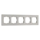 Рамка Werkel Senso пятиместная дымчатая soft-touch (a069971)