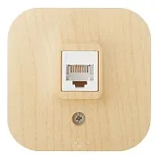 Розетка телефонная Legrand Quteo накладная дерево RJ11 (782274) Розетка телефонная Legrand Quteo накладная дерево RJ11 (782274)