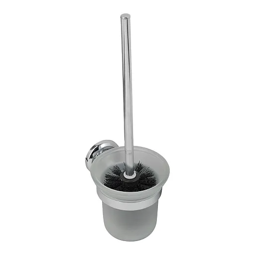 Ершик для унитаза Fora Drop подвесной стекло/металл хром (FOR-DP020/6840)