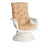 Кресло-качалка натуральный ротанг ТеtСhаir Andrea Relax Medium белое 740х820х1000 мм с подушкой (10172) Кресло-качалка натуральный ротанг ТеtСhаir Andrea Relax Medium белое 740х820х1000 мм с подушкой (10172)