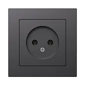 Розетка Systeme Electric AtlasDesign встраиваемая базальт без заземления (ATN001440) Розетка Systeme Electric AtlasDesign встраиваемая базальт без заземления (ATN001440)