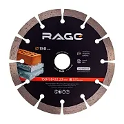 Диск алмазный по бетону Rage Max Cut 150х22,2х1,8 мм сегментный сухой рез (601150) Диск алмазный по бетону Rage Max Cut 150х22,2х1,8 мм сегментный сухой рез (601150)