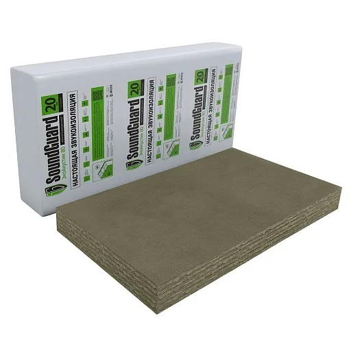 Шумоизоляция SoundGuard ЭкоАкустик 80 20х600х1250 мм 7,5 кв.м Шумоизоляция SoundGuard ЭкоАкустик 80 20х600х1250 мм 7,5 кв.м