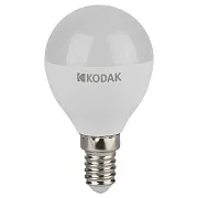Лампа светодиодная Kodak E14 6500К 11 Вт 990 Лм 170-265 В шар матовая Лампа светодиодная Kodak E14 6500К 11 Вт 990 Лм 170-265 В шар матовая