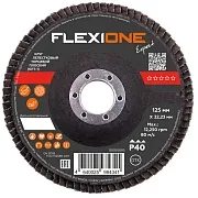 Круг лепестковый торцевой по металлу/древесине Flexione Expert 125х22,2 мм P40 плоский (10000695) Круг лепестковый торцевой по металлу/древесине Flexione Expert 125х22,2 мм P40 плоский (10000695)