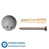 Упор дверной Hard-Fix с крепежом серый (50 шт.) Упор дверной Hard-Fix с крепежом серый (50 шт.)