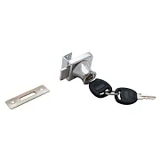 Замок мебельный Trodos 804 38 мм для стекла (хром) 2 ключа