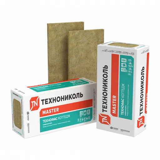 Утеплитель Технониколь Технофас Коттедж 100x600x1200 мм 2,16 кв. м Утеплитель Технониколь Технофас Коттедж 100x600x1200 мм 2,16 кв. м