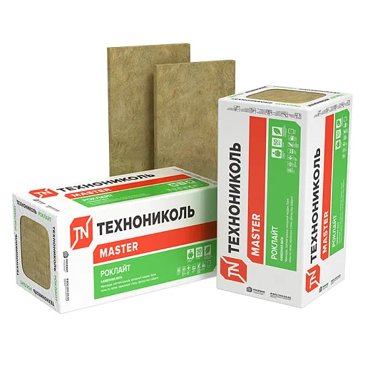 Утеплитель Технониколь Роклайт 100x600x1200 мм 2,88 кв. м Утеплитель Технониколь Роклайт 100x600x1200 мм 2,88 кв. м