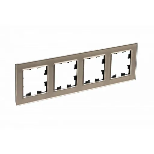 Рамка Systeme Electric AtlasDesign Nature четырехместная шампань (ATN320504) Рамка Systeme Electric AtlasDesign Nature четырехместная шампань (ATN320504)
