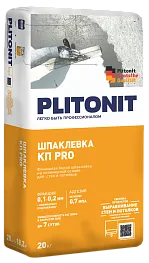 Шпаклевка полимерная финишная Plitonit КП PRO белая 20 кг