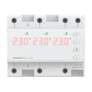 Реле напряжения модульное Welrok D6-63 red 230 В 63 А тип AC с дисплеем Реле напряжения модульное Welrok D6-63 red 230 В 63 А тип AC с дисплеем