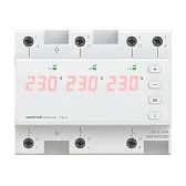 Реле напряжения модульное Welrok D6-63 red 230 В 63 А тип AC с дисплеем Реле напряжения модульное Welrok D6-63 red 230 В 63 А тип AC с дисплеем