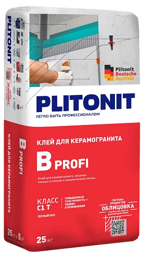 Клей для плитки Plitonit В PROFI 25 кг