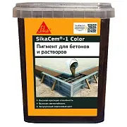 Краситель для бетона для кладочных и штукатурных смесей Sika SikaCem-1 коричневый 1 кг Краситель для бетона для кладочных и штукатурных смесей Sika SikaCem-1 коричневый 1 кг