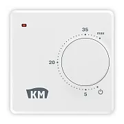 Терморегулятор механический для теплого пола КМ TRM-01W белый Терморегулятор механический для теплого пола КМ TRM-01W белый