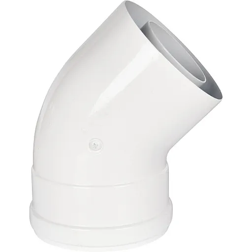 Отвод коаксиальный Rommer d60/100 мм 45° комплект Отвод коаксиальный Rommer d60/100 мм 45° комплект