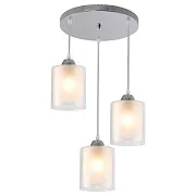 Светильник подвесной Schaffner Inverno E27 180 Вт 9 кв.м хром IP20 (4065-3П) Светильник подвесной Schaffner Inverno E27 180 Вт 9 кв.м хром IP20 (4065-3П)