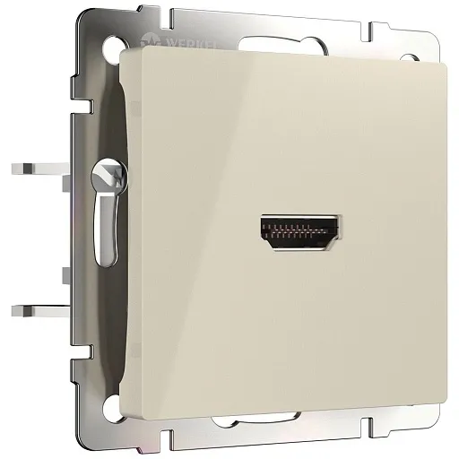 Розетка HDMI Werkel встраиваемая слоновая кость (a051487) Розетка HDMI Werkel встраиваемая слоновая кость (a051487)