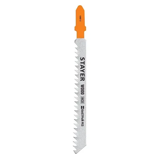 Пилки для лобзика Stayer T111C по дереву L75 мм прямой рез (2 шт.) (15987-3_z02) Пилки для лобзика Stayer T111C по дереву L75 мм прямой рез (2 шт.) (15987-3_z02)