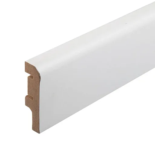 Плинтус МДФ Cosca Décor AP02 белый 60х16х2400 мм под покраску