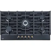 Варочная панель газовая Lauf PG-907BL classic 5 конфорок черная Варочная панель газовая Lauf PG-907BL classic 5 конфорок черная