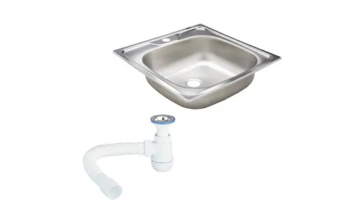Мойка для кухни Ukinox Классика 48х48х14,5 см врезная с сифоном сталь (CLM480.480---4K OC/30980676) Мойка для кухни Ukinox Классика 48х48х14,5 см врезная с сифоном сталь (CLM480.480---4K OC/30980676)