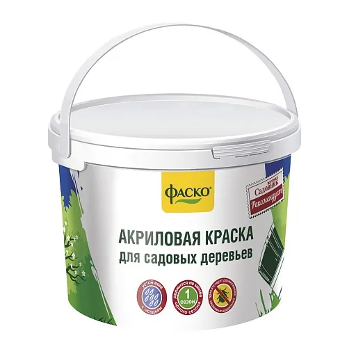 Краска для деревьев защитная Фаско акриловая 2,5 кг Краска для деревьев защитная Фаско акриловая 2,5 кг