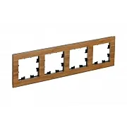 Рамка Systeme Electric AtlasDesign Nature четырехместная бамбук (ATN353204) Рамка Systeme Electric AtlasDesign Nature четырехместная бамбук (ATN353204)