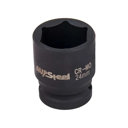 Головка торцевая ударная AV Steel 1/2х24 мм шестигранная (AV-720024) Головка торцевая ударная AV Steel 1/2х24 мм шестигранная (AV-720024)