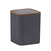 Ведро для мусора Fixsen Fog Gray с крышкой 5 л пластик серое Ведро для мусора Fixsen Fog Gray с крышкой 5 л пластик серое