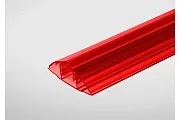 Соединительный разъемный профиль для поликарбоната 6-10 мм красный