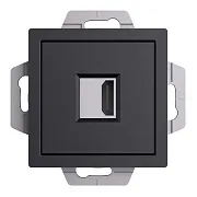 Розетка HDMI Systeme Electric AtlasDesign встраиваемая карбон (ATN001080) Розетка HDMI Systeme Electric AtlasDesign встраиваемая карбон (ATN001080)