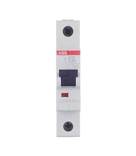 Автоматический выключатель модульный ABB S201 1P 20А тип C 6 кА 220 В (2CDS251001R0204) Автоматический выключатель модульный ABB S201 1P 20А тип C 6 кА 220 В (2CDS251001R0204)