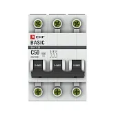Автоматический выключатель модульный EKF Basic ВА 47-29 3P 50А тип C 4,5 кА 400 В (mcb4729-3-50C) Автоматический выключатель модульный EKF Basic ВА 47-29 3P 50А тип C 4,5 кА 400 В (mcb4729-3-50C)