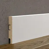 Плинтус МДФ Cosca Décor AP75 белый 100х16х2400 мм под покраску прямой Плинтус МДФ Cosca Décor AP75 белый 100х16х2400 мм под покраску прямой
