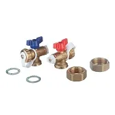 Тройник коллекторный 1" с воздухоотводчиком и с шаровым краном (UFH-ESK060303-M) Тройник коллекторный 1" с воздухоотводчиком и с шаровым краном (UFH-ESK060303-M)