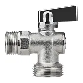Кран шаровой латунный MasterProf Compact 1/2 НР(ш) х 3/4 НР(ш) к бытовой технике хром мини с отражателем угловой ГОСТ Р 59553-2021 (ИС.081209) Кран шаровой латунный MasterProf Compact 1/2 НР(ш) х 3/4 НР(ш) к бытовой технике хром мини с отражателем угловой ГОСТ Р 59553-2021 (ИС.081209)