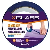 Лента монтажная X-Glass ТПЛ армированная 50 мм 50 м синяя Лента монтажная X-Glass ТПЛ армированная 50 мм 50 м синяя