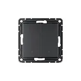 Умный выключатель сенсорный Systeme Electric AtlasDesign Smart (ATN001053Z) двухклавишный скрытая установка карбон Умный выключатель сенсорный Systeme Electric AtlasDesign Smart (ATN001053Z) двухклавишный скрытая установка карбон