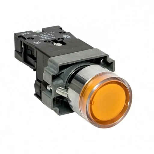 Кнопка плоская EKF PROxima ВА51 230 В IP65 без фиксации с подсветкой желтая (xb2-bw51-230-65) Кнопка плоская EKF PROxima ВА51 230 В IP65 без фиксации с подсветкой желтая (xb2-bw51-230-65)